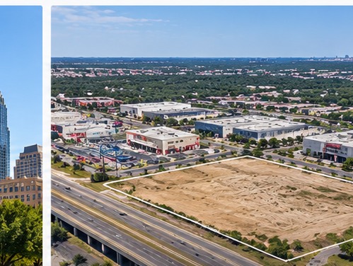 Illustrative commercial development land